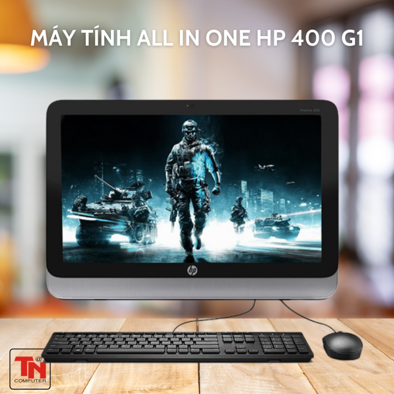 Máy All in One HP 400 G1 - CPU G3240, Ram 8G DR3, 128G SSD, MH 20 inch
