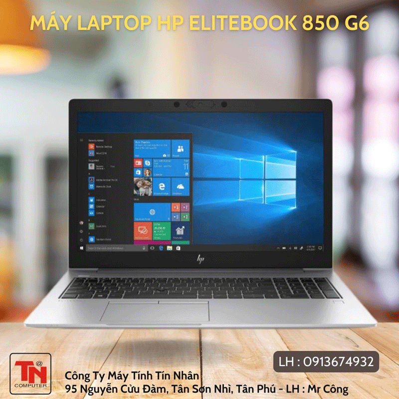 Laptop HP Elitebook 850 G6: i5 8265u, 8G, 256G, LCD 15.6" FHD
